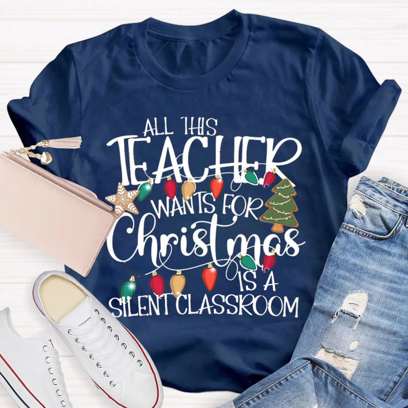 Festive Holiday Graphic Tee, Teacher Christmas Shirt, Adorable Educator Christmas T-Shirt, School Winter Holiday Top, Teacher Appreciation Present