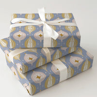 Retro Ornament Gift Wrap, Mid Century Modern Christmas Wrapping Paper, MCM Christmas Wrapping Paper, Vintage Holiday Gift Wrap Paper Roll