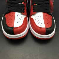 Sneakers, Red Black Colorway, Leather Footwear, Lace Up Design, Casual Gift for Sneaker Fans