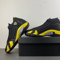 Retro Low Top Sneakers, Black Yellow Colorway, Lace Up Design, Casual Gift for Sneaker Fans