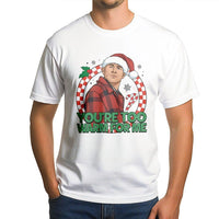 Humorous Spooky Holiday Graphic Tee, You're Too Warm for Me Christmas T-Shirt, Retro Horror Christmas Shirt, Sarcastic Festive Winter Tee