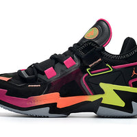 Sneakers, Black Multicolor Colorway, Lace Up Design, Casual Gift for Sneaker Fans