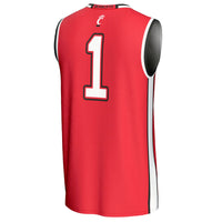#1 Cincinnati Bearcats Lightweight Basketball Fashion Jersey - Red