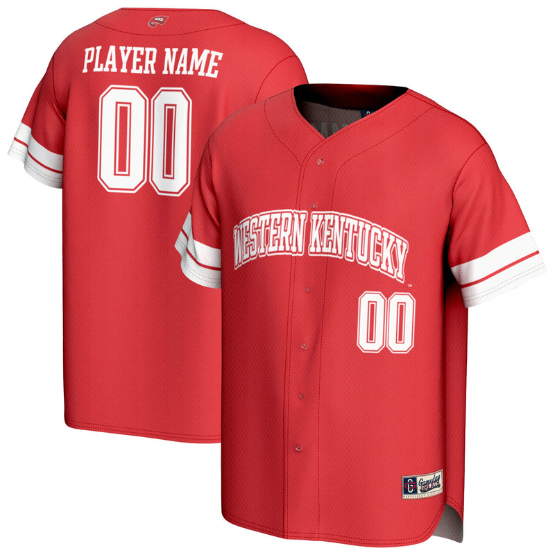 Western Kentucky Hilltoppers NIL Pick-A-Player Baseball Lightweight Jersey - Red