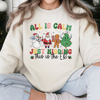 Humorous ER Medical Staff Holiday Crewneck, Emergency Room Nurse Christmas Sweatshirt, Hospital RN Xmas Sweater, Nurse Holiday Present