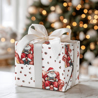 Diverse Santa Christmas Gift Wrap, Handheld Gamer Santa Wrapping Paper, Modern Holiday Wrapping Paper, Gamer Present Paper Roll