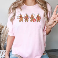Adorable Holiday Medical Graphic Tee, Gingerbread Nurse Christmas T-Shirt, Hospital RN Xmas Shirt, Nursing Student Top, Healthcare Nurse Present