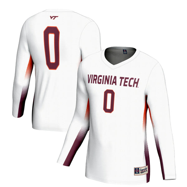#0 Virginia Tech Hokies Lightweight Volleyball Jersey - White
