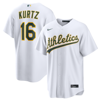 Athletics Nick Kurtz White Home Replica Jersey