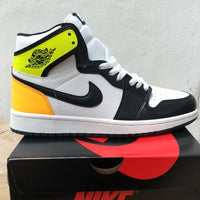 Sneakers, Black Yellow Colorway, Lace Up Design, Casual Gift for Sneaker Fans