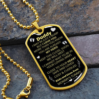 First Time Dad Announcement Dog Tag Pendant, Daddy to Be Dog Tag Necklace, Surgical Steel Dad Keepsake Necklace, Christmas Present for Father