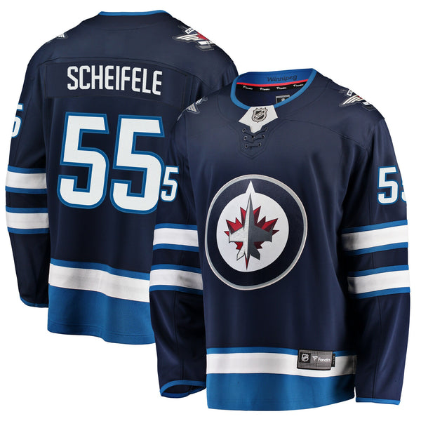Winnipeg Jets Mark Scheifele Navy Breakaway Replica Jersey