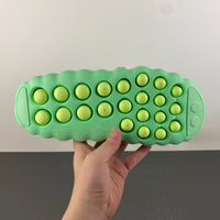 Slides, Green Colorway, Slip On Design, Casual Gift for Shoe Lovers