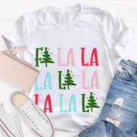 Fa La La Christmas Tree Shirt, Fa La La La Christmas Tree T-Shirt, Festive Holiday Tree Graphic Tee, Adorable Christmas Tree Tee, Xmas Present