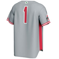 #1 Ohio State Buckeyes Lightweight Baseball Jersey - Gray