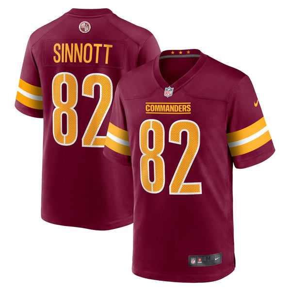Washington Commanders Ben Sinnott Burgundy Game Jersey