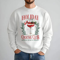 Christmas Cocktail Crewneck, Holiday Cocktail Club Sweatshirt, Festive Drink Graphic Sweater, Winter Party Pullover, Holiday Cocktail Present
