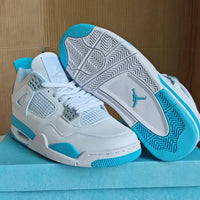 Mid Top Sneakers, Blue Colorway, Lace Up Design, Casual Gift for Sneaker Fans