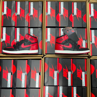 High Top Sneakers, Black Red White Colorway, Lace Up Design, Casual Gift for Sneaker Fans
