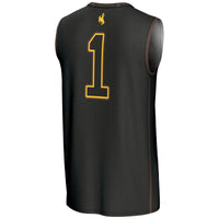 #1 Wyoming Cowboys Lightweight Basketball Jersey - Black
