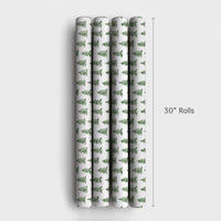 Forest Evergreen Gift Wrap, Watercolor Pine Tree Wrapping Paper, Rustic Winter Tree Wrapping Paper, Woodland Christmas Gift Wrap Roll