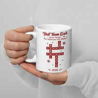 Custom Crossword Coworker Coffee Cup, Best Team Ever Appreciation Mug, Staff Recognition Mug, Christmas Thank You Present for Employees