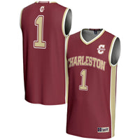 Charleston Cougars #1 Basketball Jersey - Maroon