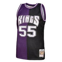 Sacramento Kings Jason Williams 2000 Split Swingman Jersey - Black/Purple