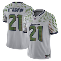 Seattle Seahawks Devon Witherspoon Wolf Gray 2025 Rivalries Collection Stitched Limited Jersey