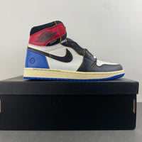 High Top Sneakers, Blue White Black Colorway, Lace Up Design, Casual Gift for Sneaker Fans