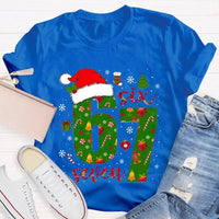 Festive Holiday Graphic Tee, Christmas Snowflake Santa Hat T-Shirt, Adorable Santa Hat Snowflake Shirt, Merry Christmas Unisex Winter Tee Shirt