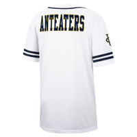 UC Irvine Anteaters Free Spirited Mesh Button-Up Baseball Jersey - White