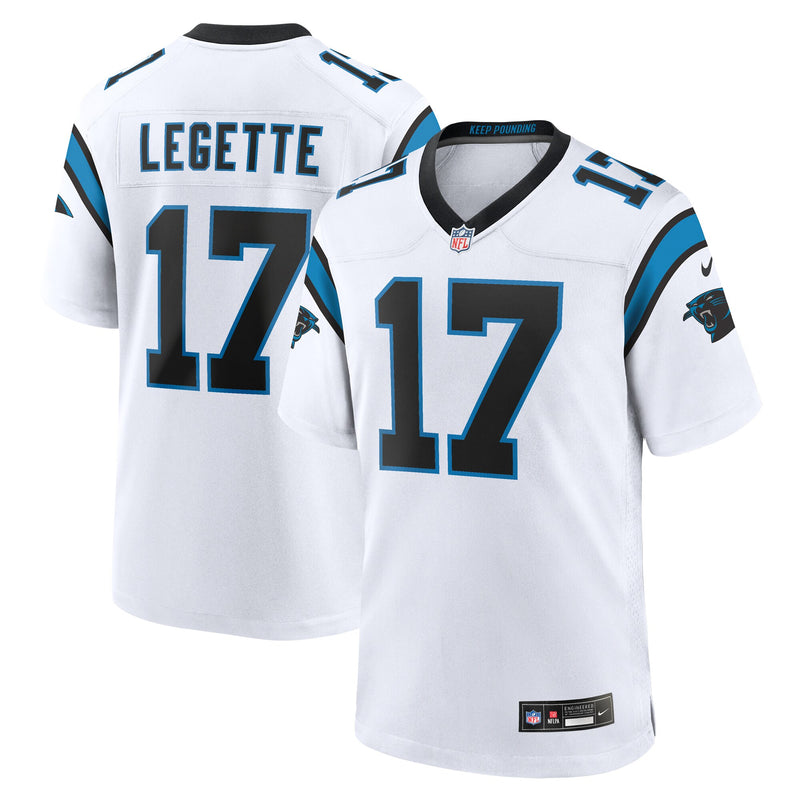 Carolina Panthers Xavier Legette White Game Jersey