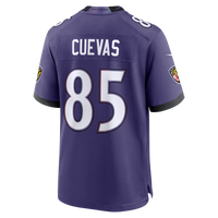 Baltimore Ravens Josh Cuevas Purple Team Game Jersey