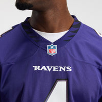 Baltimore Ravens Zay Flowers Purple Team Game Jersey