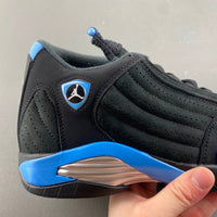 Low Top Sneakers, University Blue Black Colorway, Lace Up Design, Casual Gift for Sneaker Fans