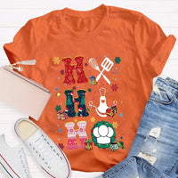 Lunch Lady Snowflake Holiday T-Shirt, School Lunch Lady Christmas Shirt, Cafeteria Staff Xmas Tee, Adorable Lunch Lady Christmas Present