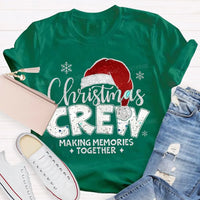 Making Memories Together Tee, Christmas Crew Shirt, Holiday Santa Hat Graphic T-Shirt, Matching Family Christmas Shirt, Group Holiday Tee