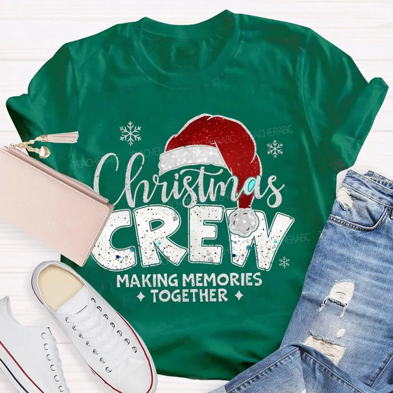 Making Memories Together Tee, Christmas Crew Shirt, Holiday Santa Hat Graphic T-Shirt, Matching Family Christmas Shirt, Group Holiday Tee