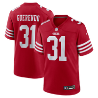 San Francisco 49ers Isaac Guerendo Scarlet Game Jersey