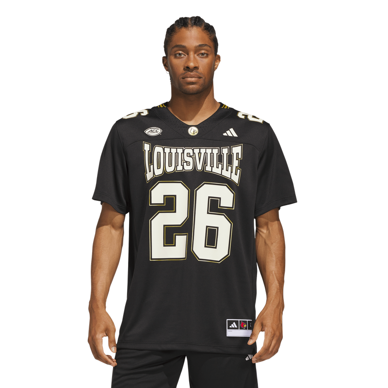 #26 Louisville Cardinals For the Ville Premier Strategy Jersey - Black