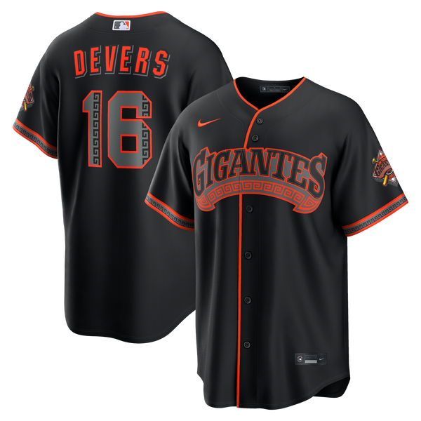 San Francisco Giants Rafael Devers Black Alternate Stadium Jersey