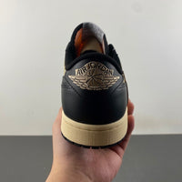 Low Top Sneakers, Khaki Black Colorway, Leather Footwear, Reverse Hook Design, Lace Up Design, Casual Gift for Sneaker Fans