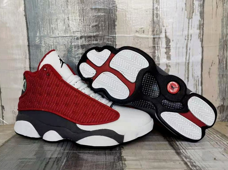 Sneakers, White Red Gray Colorway, Lace Up Design, Casual Gift for Sneaker Fans
