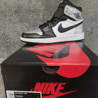 Sneakers, Black Silver Colorway, Lace Up Design, Casual Gift for Sneaker Fans