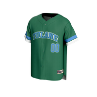 Tulane Green Wave NIL Pick-A-Player Lightweight Baseball Jersey - Green