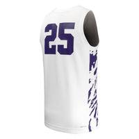 #25 Kansas State Wildcats Replica Basketball Jersey - White