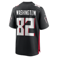 Atlanta Falcons Casey Washington Black Team Game Jersey