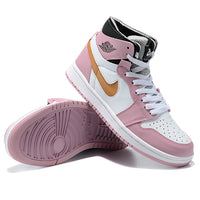 Sneakers, Pink White Colorway, Lace Up Design, Casual Gift for Sneaker Fans