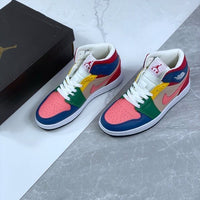 Mid Top Sneakers, Multicolor Colorway, Lace Up Design, Casual Gift for Sneaker Fans